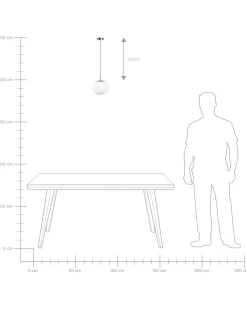 Loftlampe LIFFEL Glas Hvid