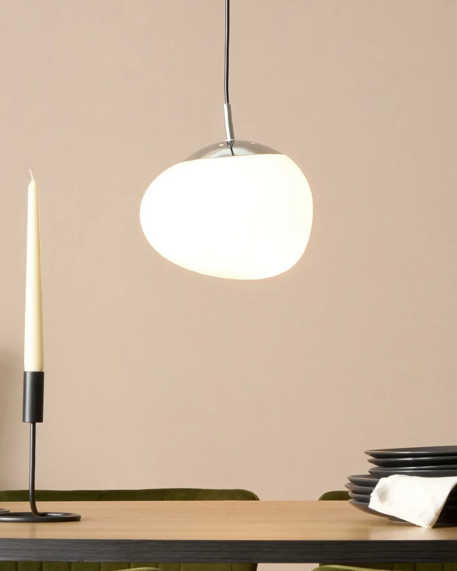 Loftlampe LIFFEL Glas Hvid