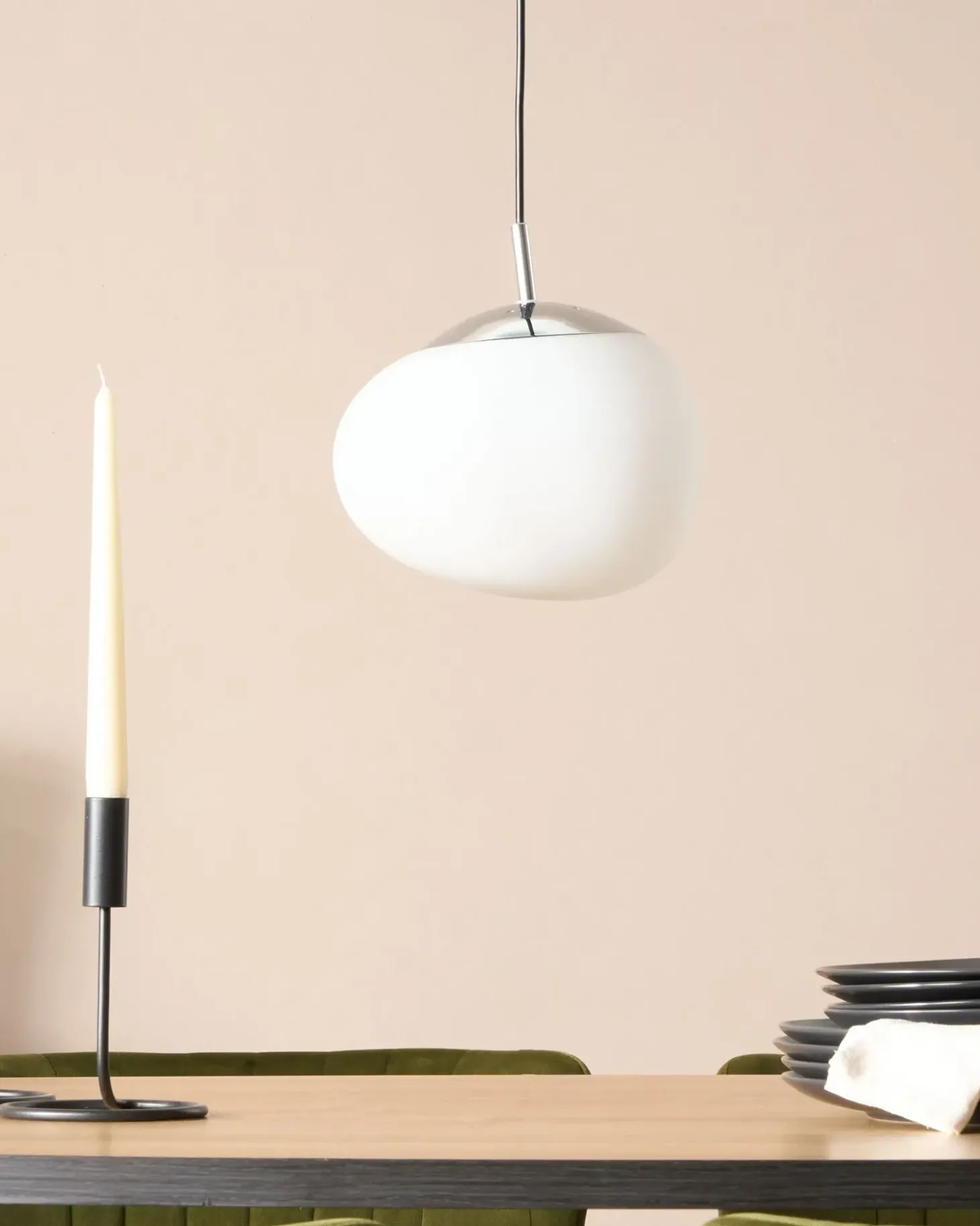 Loftlampe LIFFEL Glas Hvid