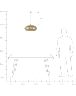 Loftlampe LIMNATIS Metal Guld