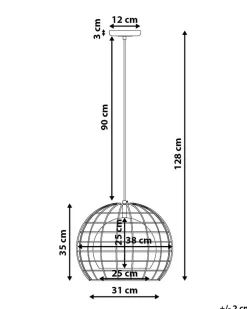 Loftlampe LIRI Metal Sort