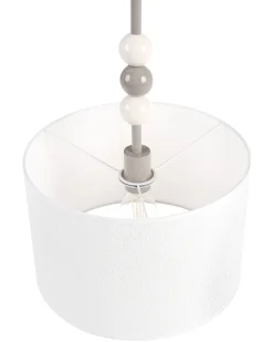 Loftlampe LOKY Metal Hvid/beige