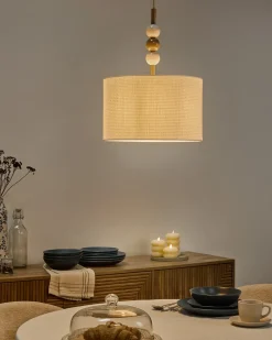 Loftlampe LOKY Metal Hvid/beige