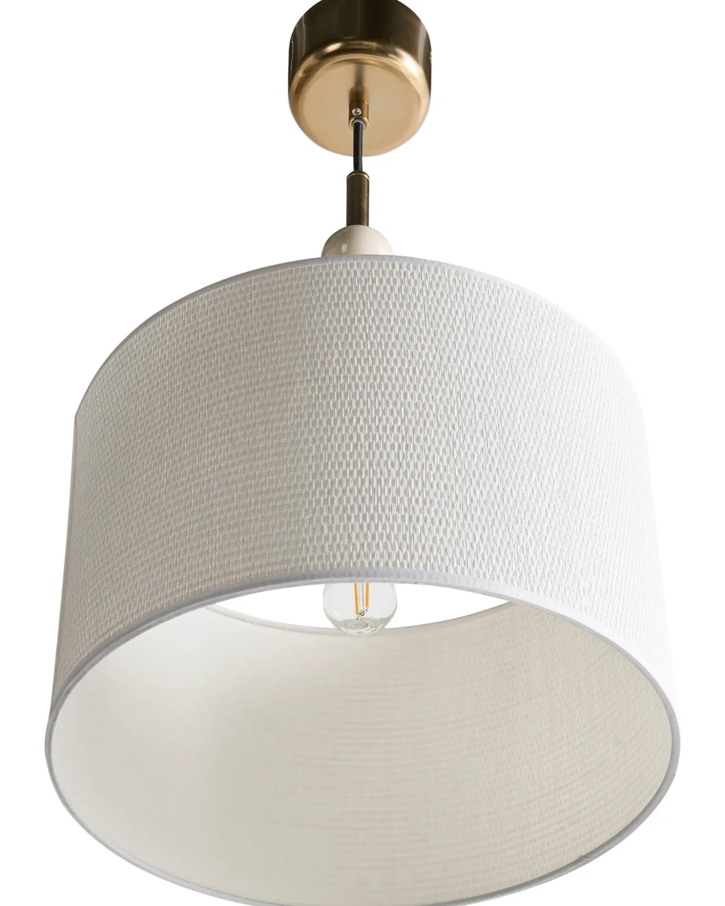 Loftlampe LOKY Metal Messing/beige