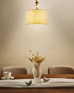 Loftlampe LOKY Metal Messing/beige