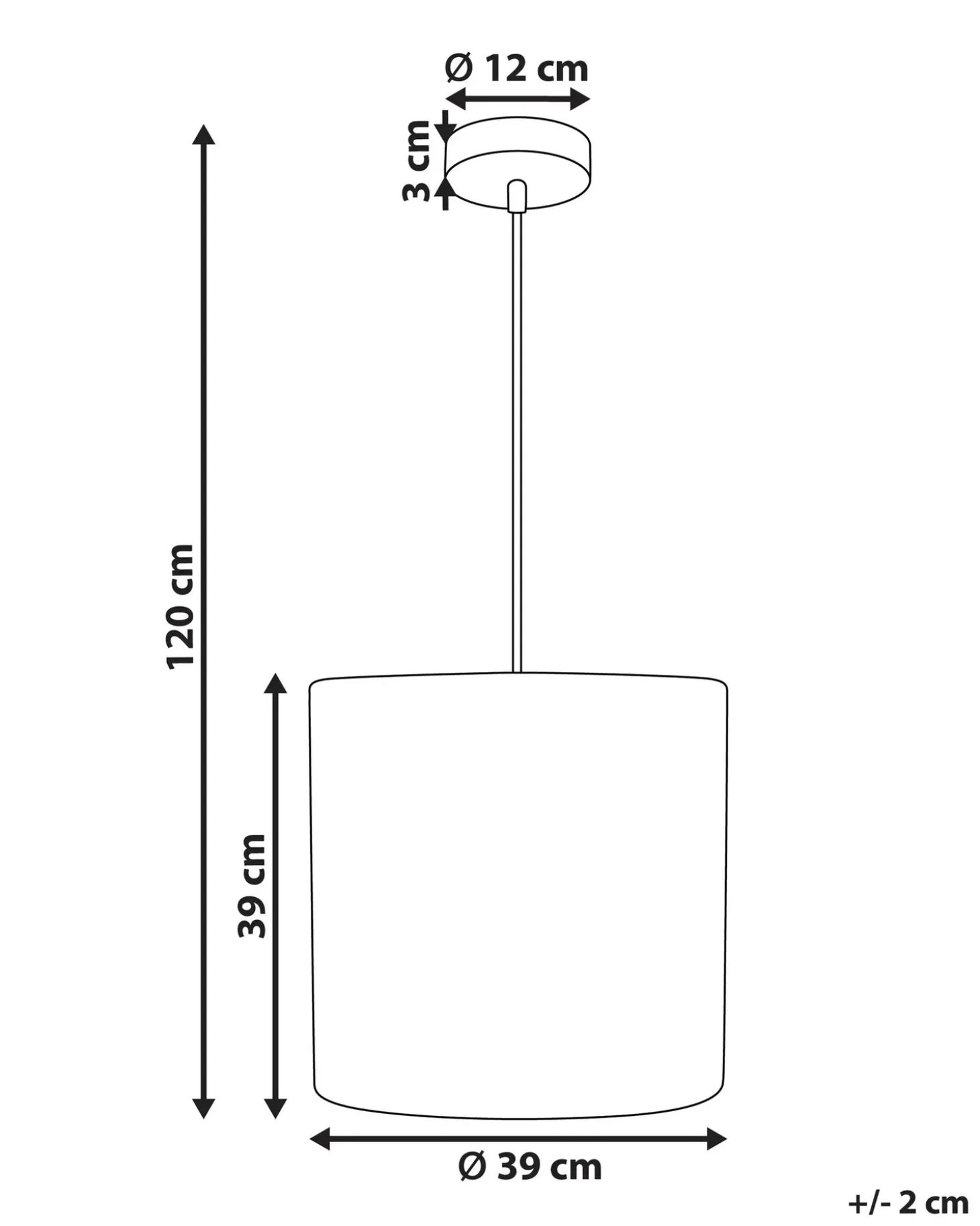 Loftlampe LUAPULA papirreb Naturlig