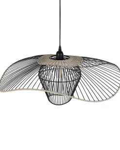 Loftlampe LUNGA Metal Sort