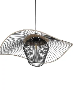 Loftlampe LUNGA Metal Sort