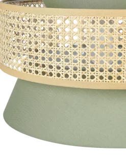 Loftlampe LUYANO Rattan Lysegrøn