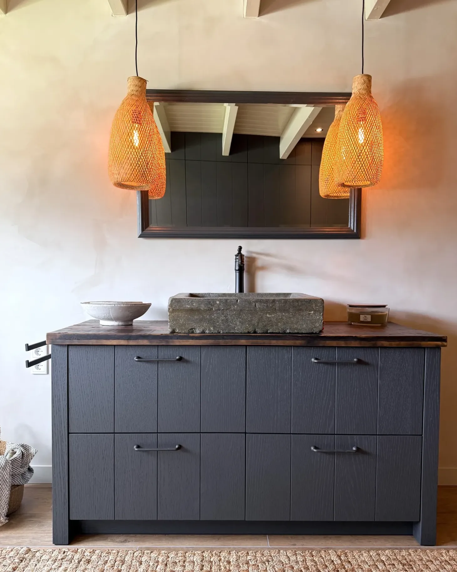 Loftlampe LWELA Bambus Naturlig