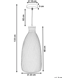 Loftlampe LWELA Bambus Naturlig