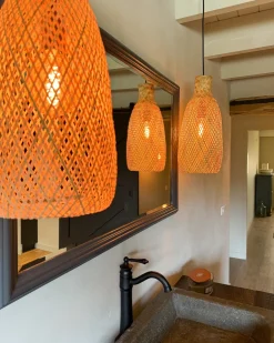 Loftlampe LWELA Bambus Naturlig