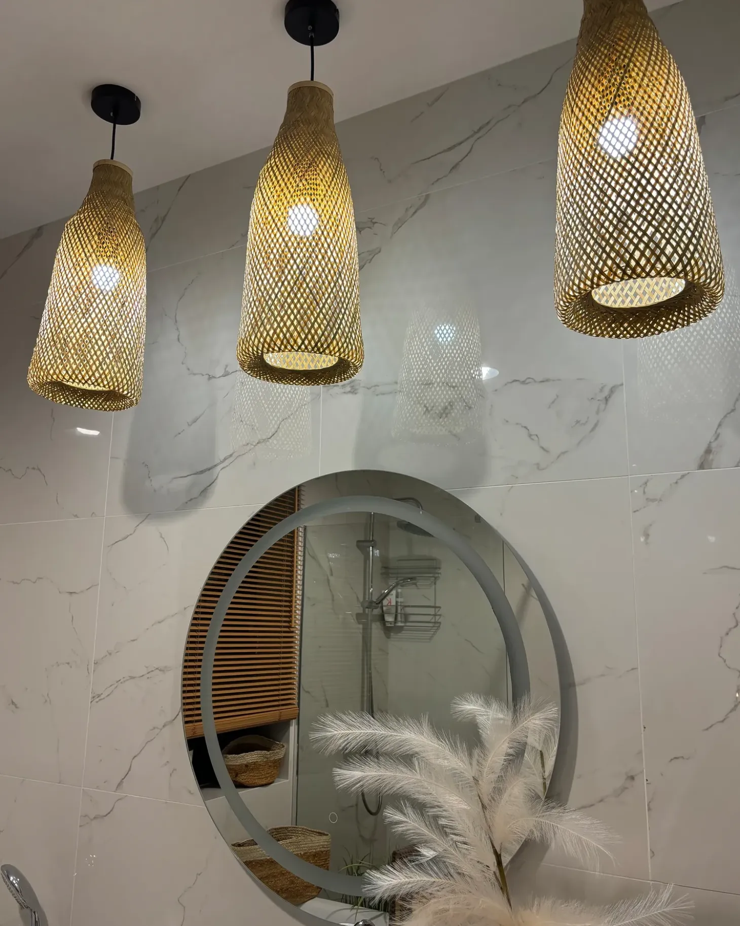 Loftlampe LWELA Bambus Naturlig
