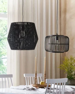 Loftlampe MACHEKE Bambus Sort