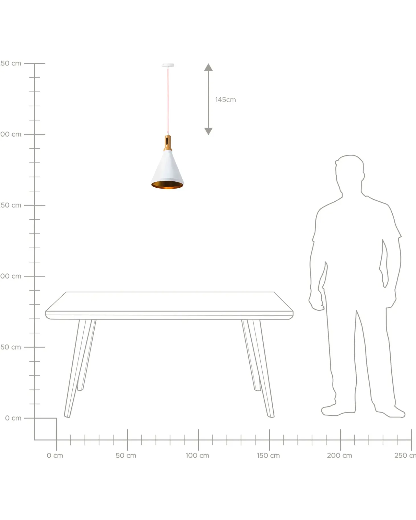 Loftlampe MACKENZIE Metal Hvid
