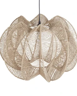 Loftlampe MANINGA papirreb Lysebrun