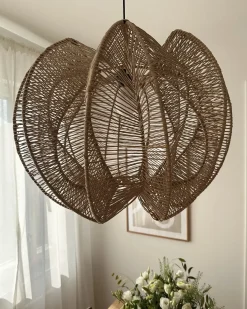 Loftlampe MANINGA papirreb Lysebrun