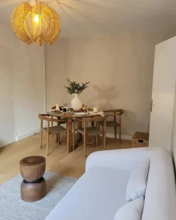 Loftlampe MANINGA papirreb Lysebrun