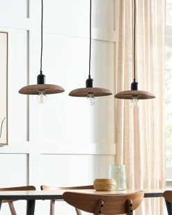 Loftlampe MANJEERA Mangotræ Mørkebrun