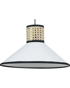 Loftlampe MANTUA Rattan Hvid