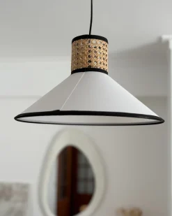 Loftlampe MANTUA Rattan Hvid