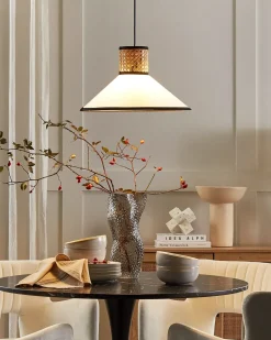 Loftlampe MANTUA Rattan Hvid