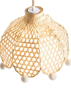 Loftlampe MANYAME Rattan Naturlig