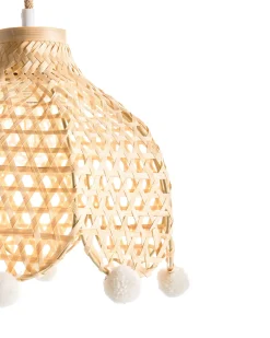 Loftlampe MANYAME Rattan Naturlig
