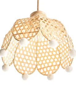 Loftlampe MANYAME Rattan Naturlig
