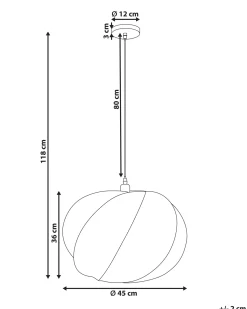 Loftlampe MAQUINE Kunstsilke Hvid