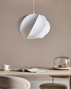 Loftlampe MAQUINE Kunstsilke Hvid