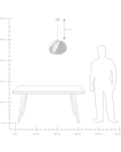 Loftlampe MAQUINE Kunstsilke Hvid