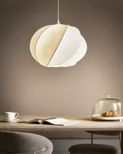 Loftlampe MAQUINE Kunstsilke Hvid