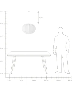 Loftlampe MARIARA Hvid