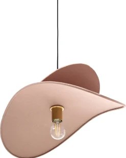 Loftlampe MASCOTA Hør Lysebrun