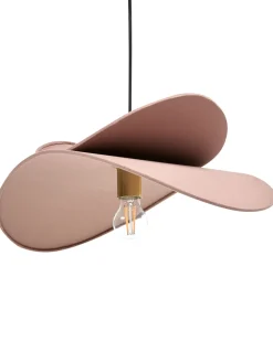 Loftlampe MASCOTA Hør Lysebrun