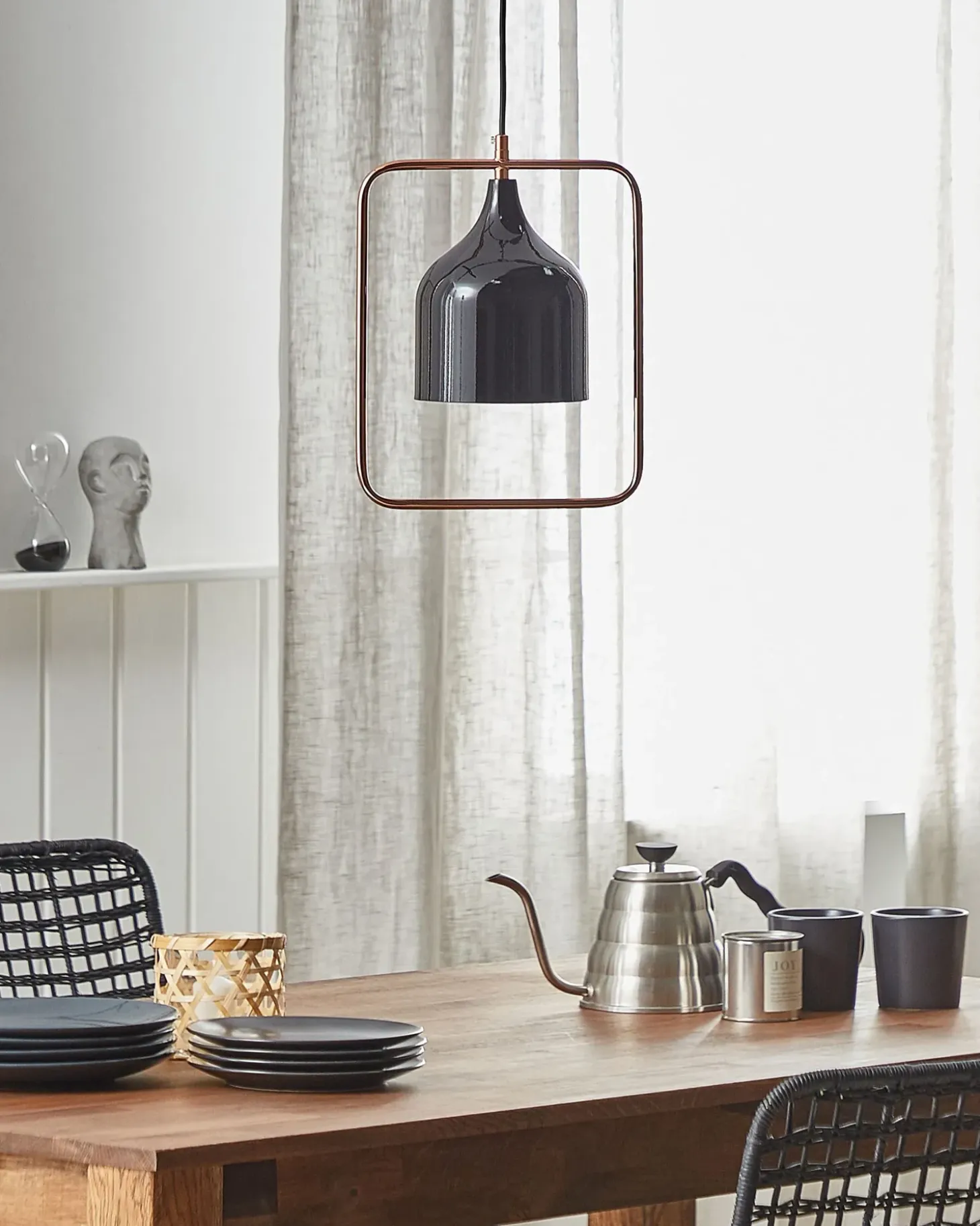 Loftlampe MAVONE Metal Sort