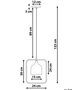Loftlampe MAVONE Metal Sort