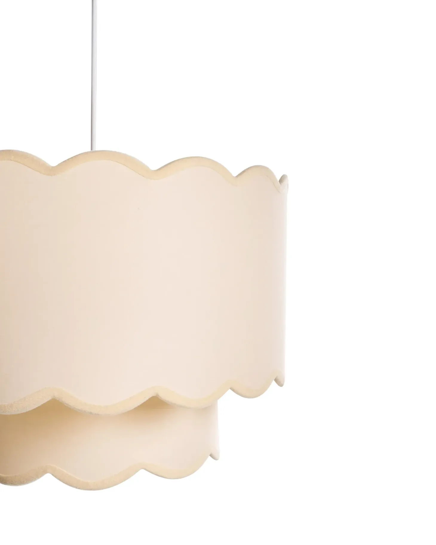 Loftlampe MECUMBURA Metal Hvid/beige