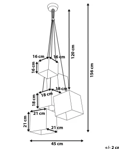 Loftlampe MESTA Sort