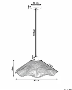 Loftlampe MIGORI Papir Naturlig