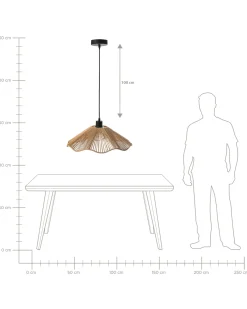 Loftlampe MIGORI Papir Naturlig
