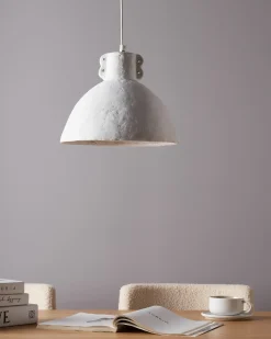 Loftlampe MIGUELETE Papmaché Hvid