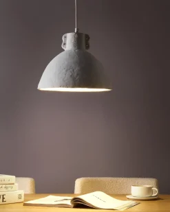 Loftlampe MIGUELETE Papmaché Hvid
