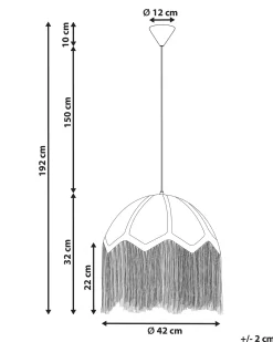 Loftlampe MILAGRO Blå