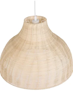 Loftlampe MILLIAN Rattan Lysebrun