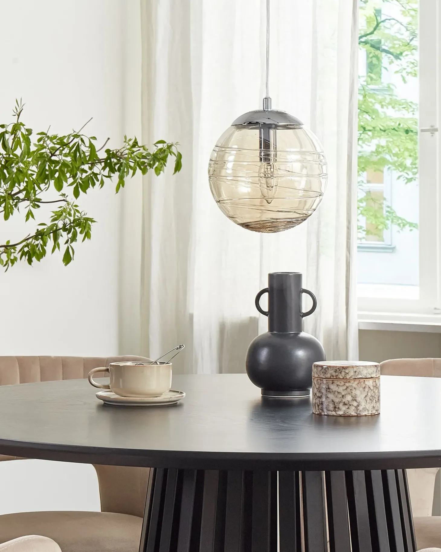 Loftlampe MIRNA Glas Guld