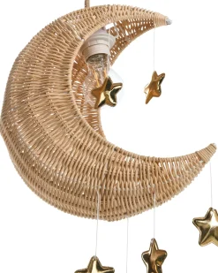 Loftlampe Måne ORCHON Rattan Naturlig