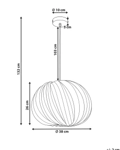 Loftlampe MNGENI Bambus Naturlig