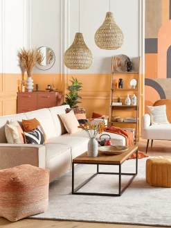 Loftlampe MOLOPO papirreb Sand Beige
